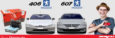 TRW GDB1432 hátsó fékbetét készlet Peugeot 406 és Peugeot 607